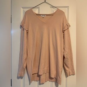 Calvin Klein long sleeve pink shirt size XL
Ruffle sleeve detail